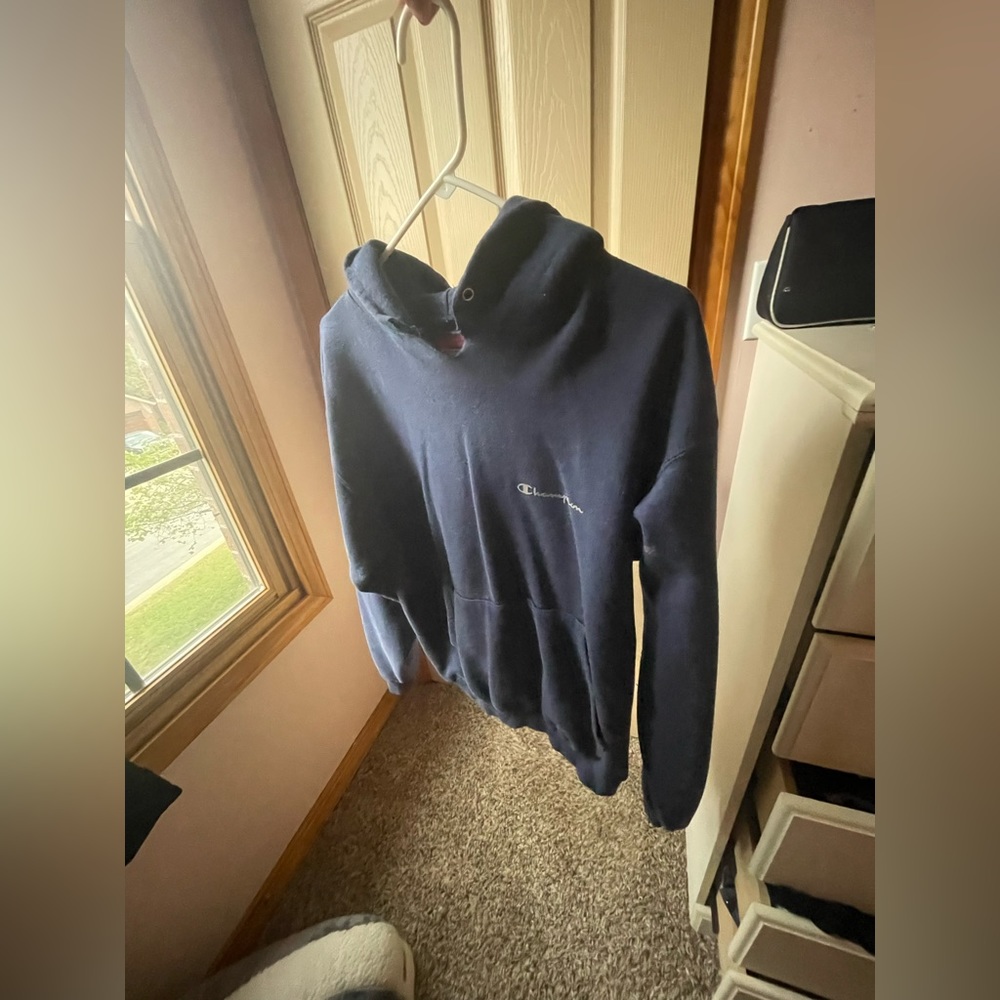 Navy vintage campion hoodie